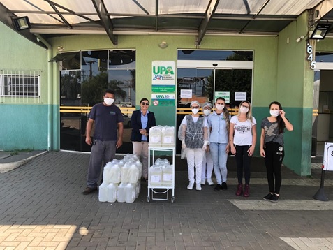 Doacao Alcool Gel Upa Santa Paula 2020