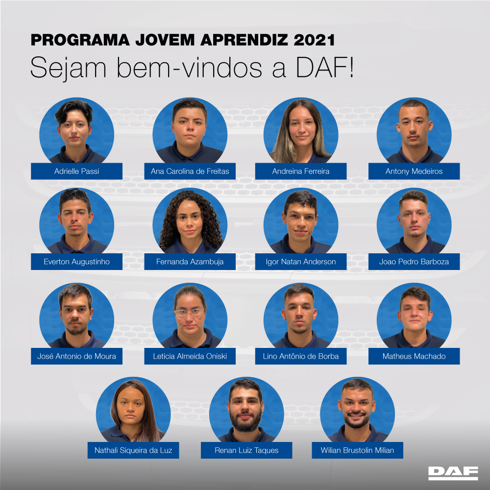 Novos aprendizes DAF 2021