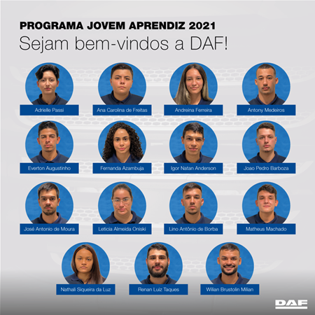 Novos aprendizes DAF 2021