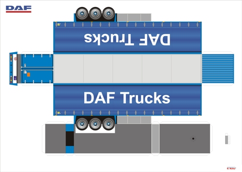 DAF Space Cab Ati 2 2 paper model